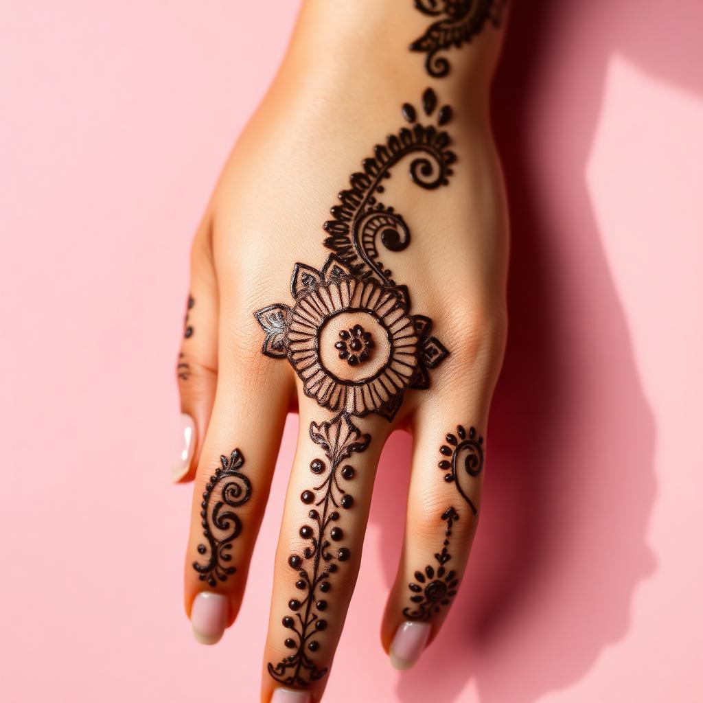 Henna mehndi tattoo