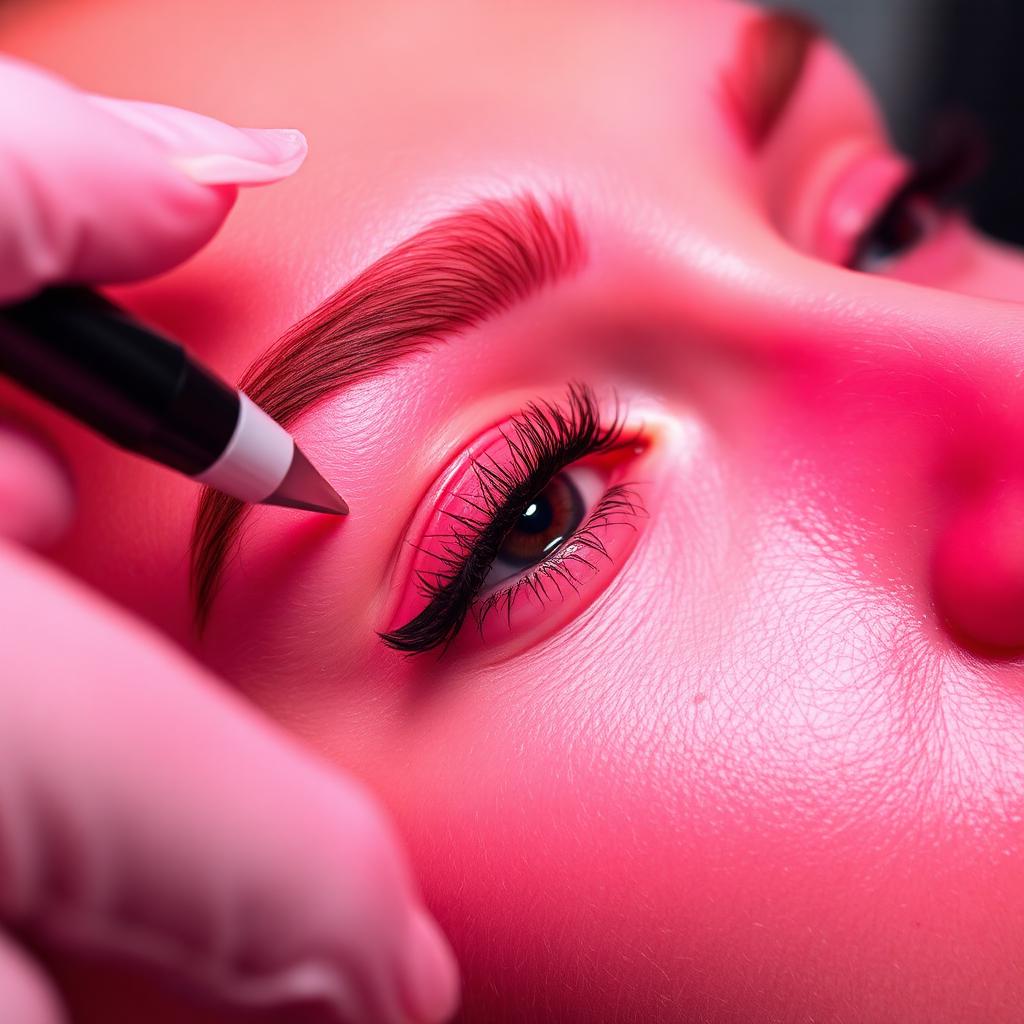 Microblading procedure